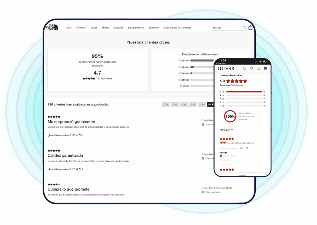 despliegue del widget de opiniones de verificado.ai